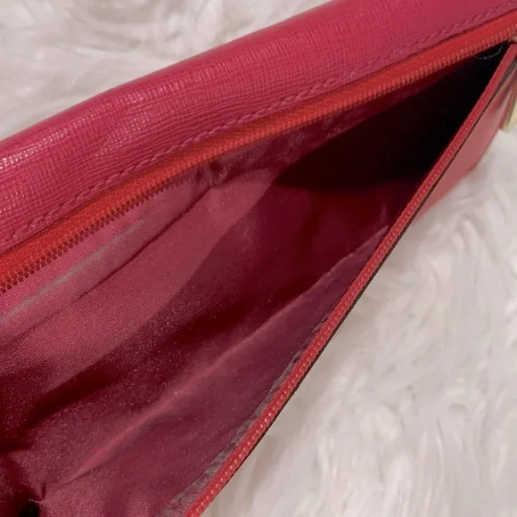 COACH color block long line wallet snap closure card compartments leather - Picture 11 of 12